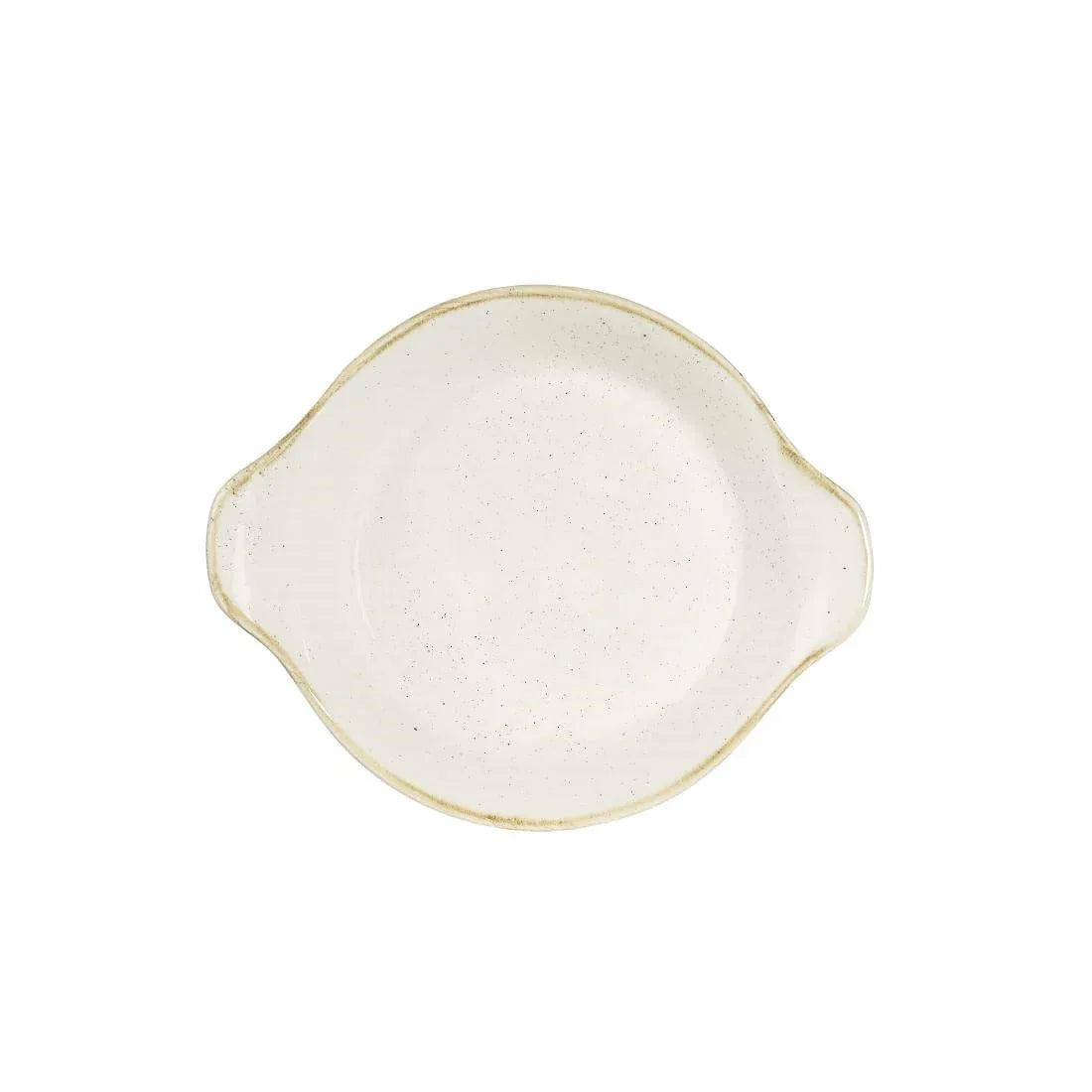 DS493 Churchill Stonecast Round Eared Dishes Barley White 180mm (Pack of 6) - JD Catering Equipment Solutions Ltd