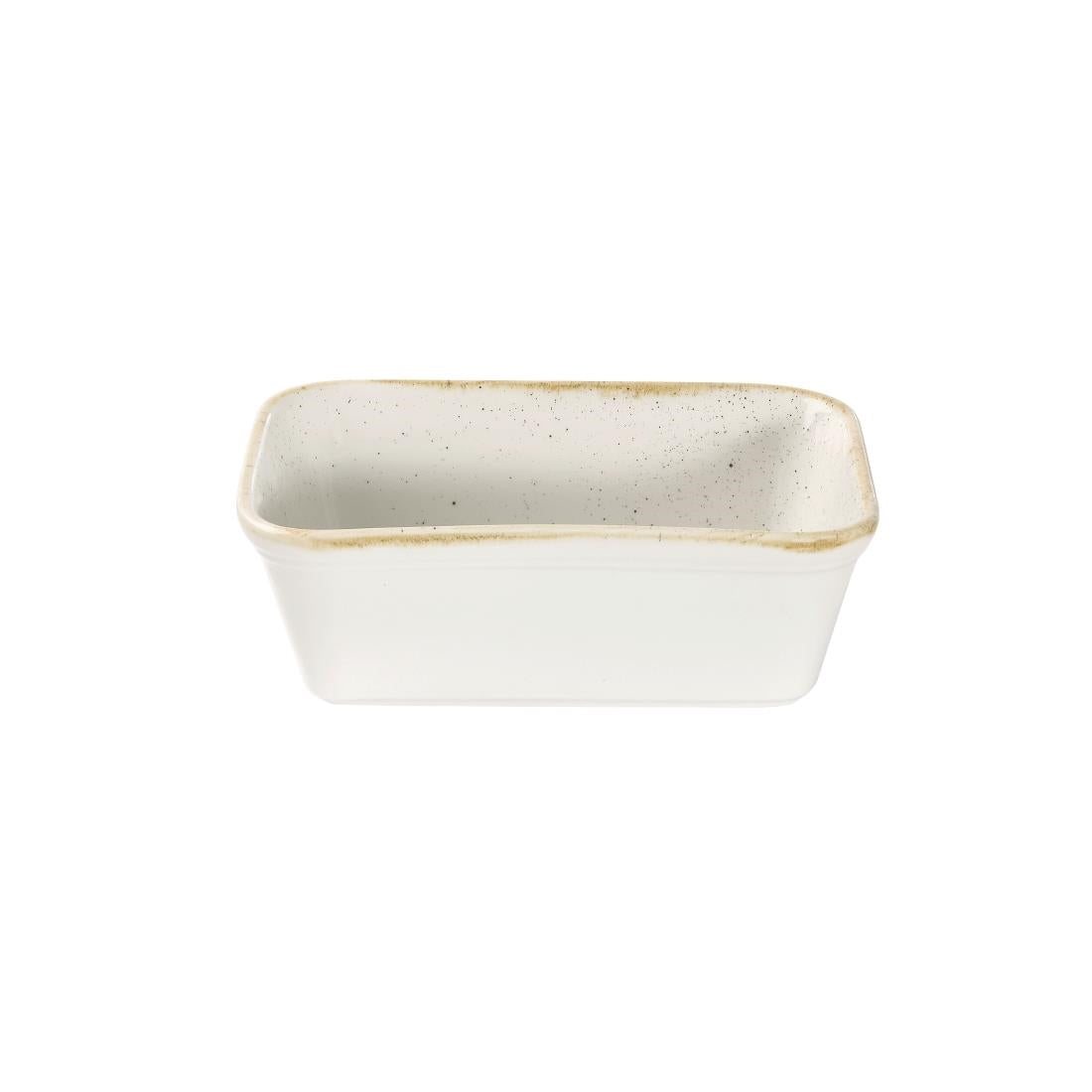 DS494 Churchill Stonecast Deep Rectangular Dishes Barley White 160mm (Pack of 12) JD Catering Equipment Solutions Ltd