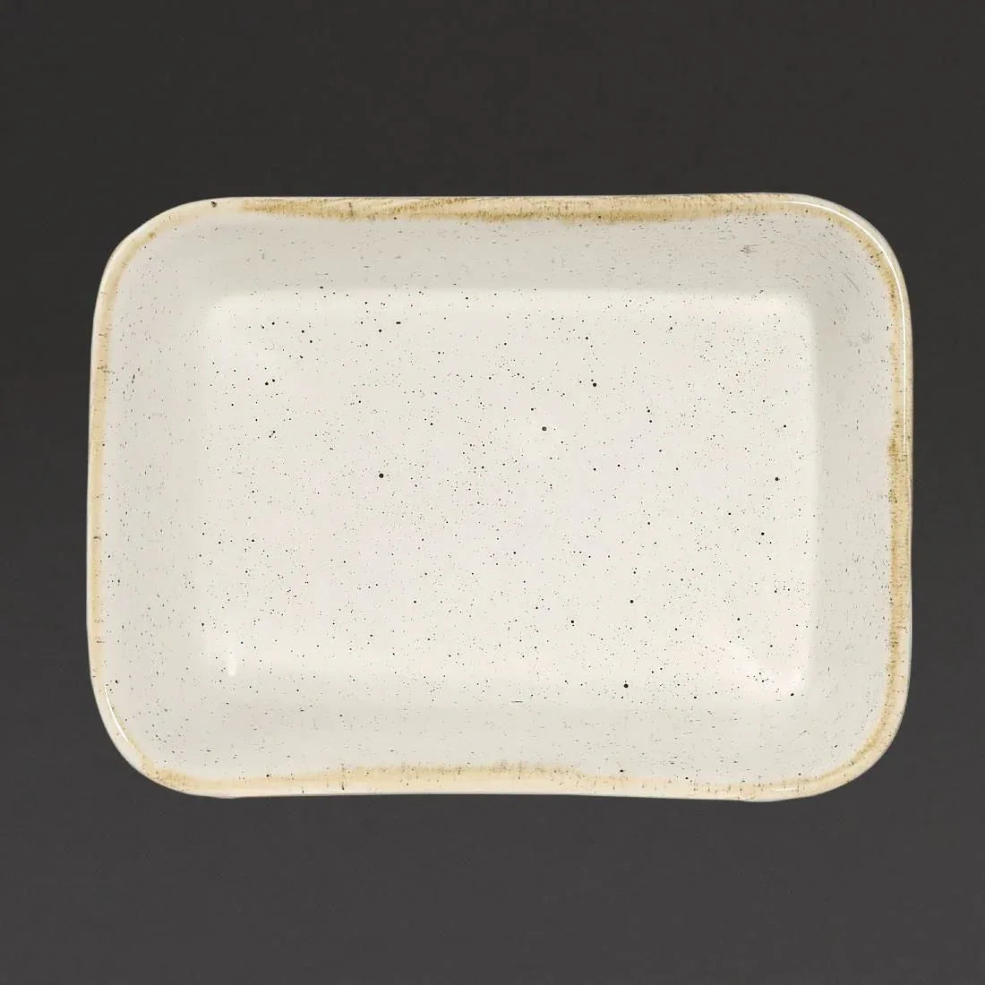 DS494 Churchill Stonecast Deep Rectangular Dishes Barley White 160mm (Pack of 12) - JD Catering Equipment Solutions Ltd