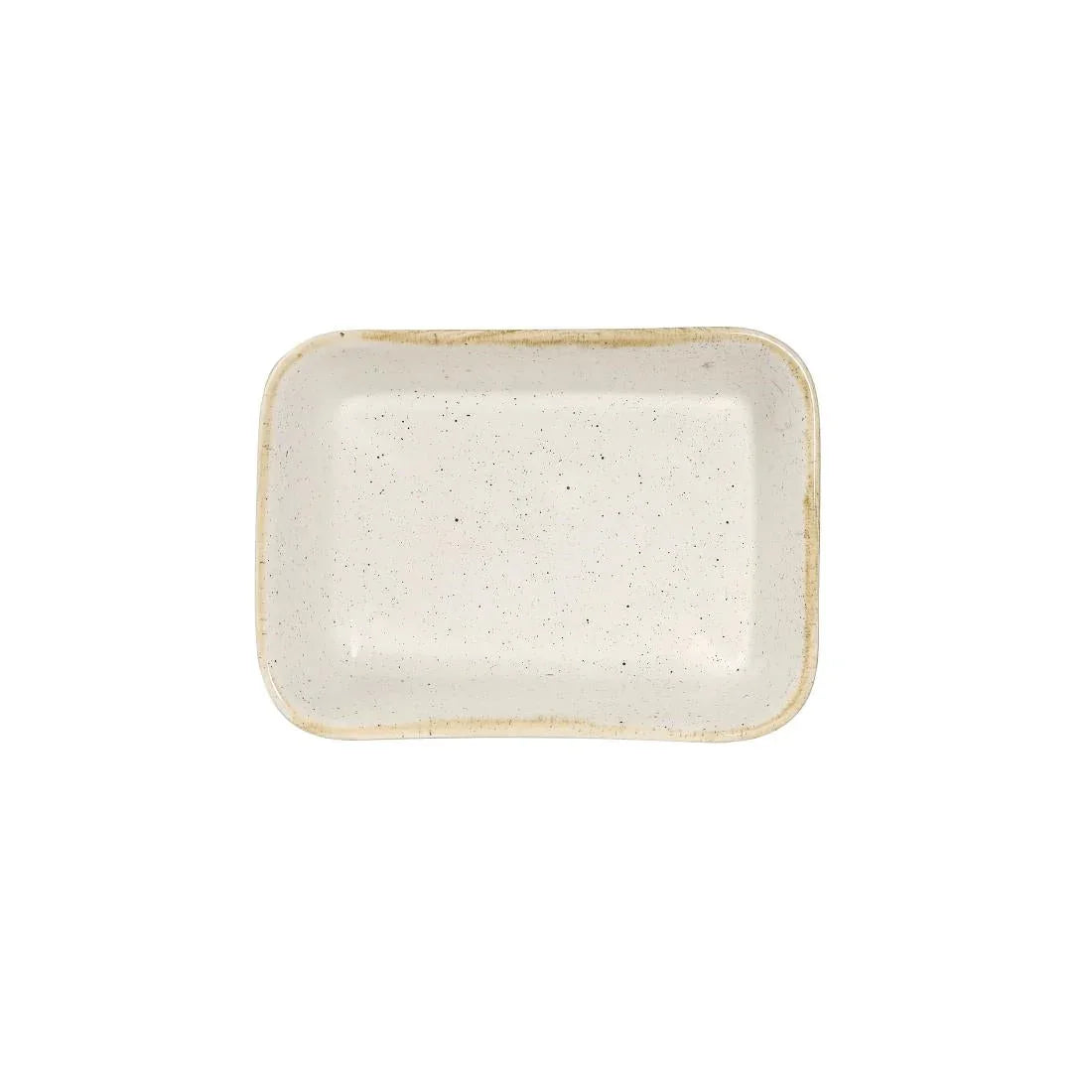 DS494 Churchill Stonecast Deep Rectangular Dishes Barley White 160mm (Pack of 12) - JD Catering Equipment Solutions Ltd