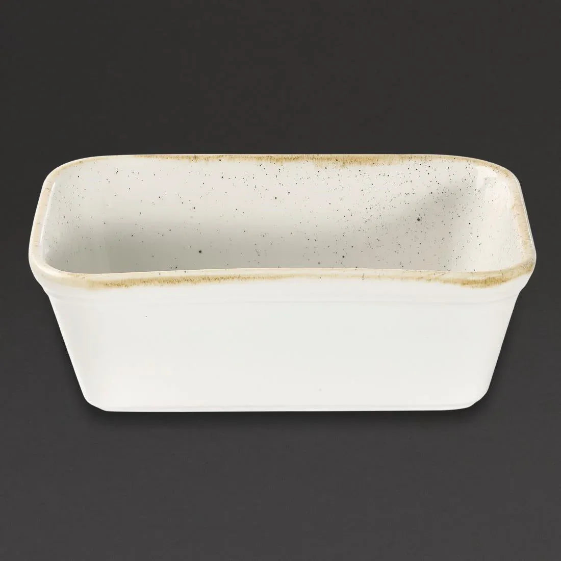 DS494 Churchill Stonecast Deep Rectangular Dishes Barley White 160mm (Pack of 12) - JD Catering Equipment Solutions Ltd