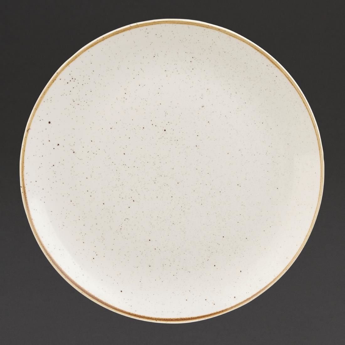 DS497 Churchill Stonecast Deep Coupe Plates Barley White 280mm (Pack of 12) JD Catering Equipment Solutions Ltd