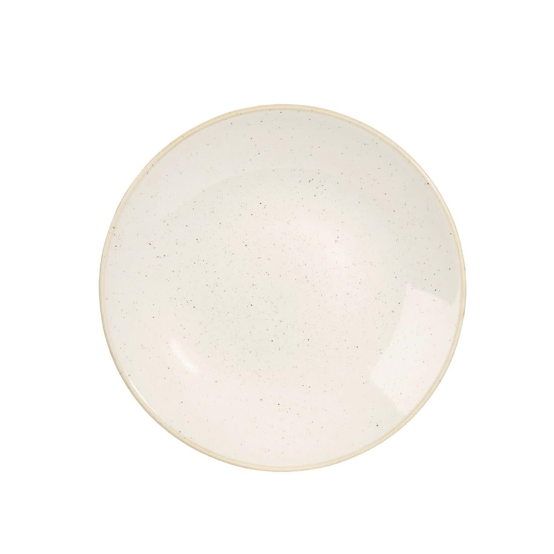 DS498 Churchill Stonecast Deep Coupe Plates Barley White 240mm (Pack of 12) JD Catering Equipment Solutions Ltd