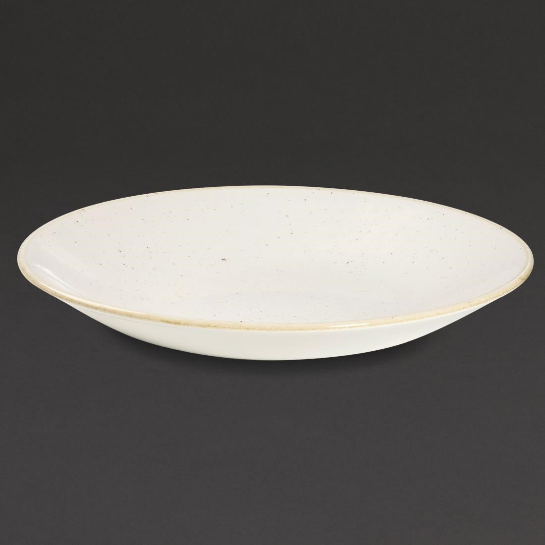 DS498 Churchill Stonecast Deep Coupe Plates Barley White 240mm (Pack of 12) JD Catering Equipment Solutions Ltd