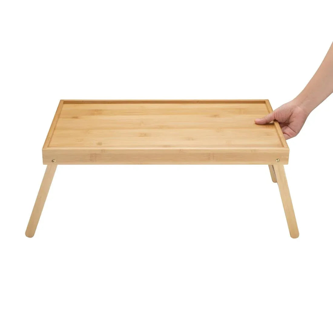 DT433 Olympia Bamboo Room Service Tray 625x315x215mm - JD Catering Equipment Solutions Ltd