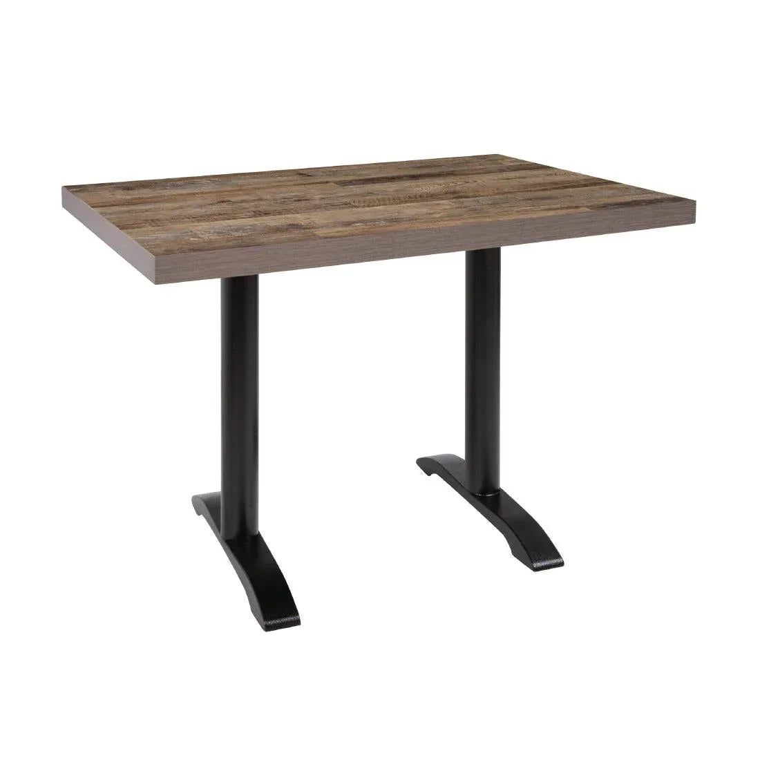 DT440 Bolero Pre-Drilled Rectangular Table Top Urban Dark 1100(W) x 700(D)mm - JD Catering Equipment Solutions Ltd