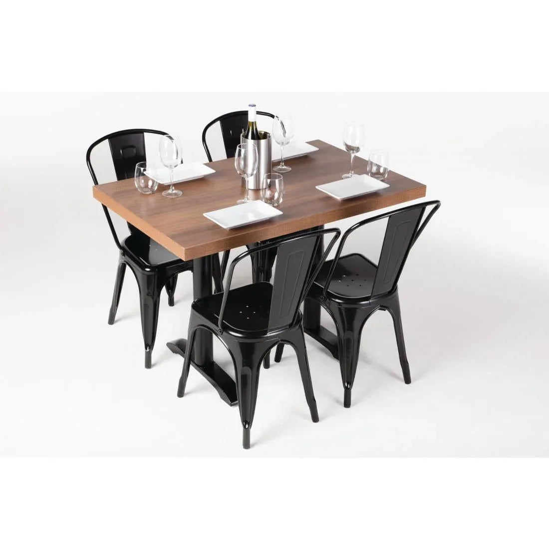 DT442 Bolero Pre-drilled Rectangular Table Top Rustic Oak 1100(W) x 700(D)mm - JD Catering Equipment Solutions Ltd