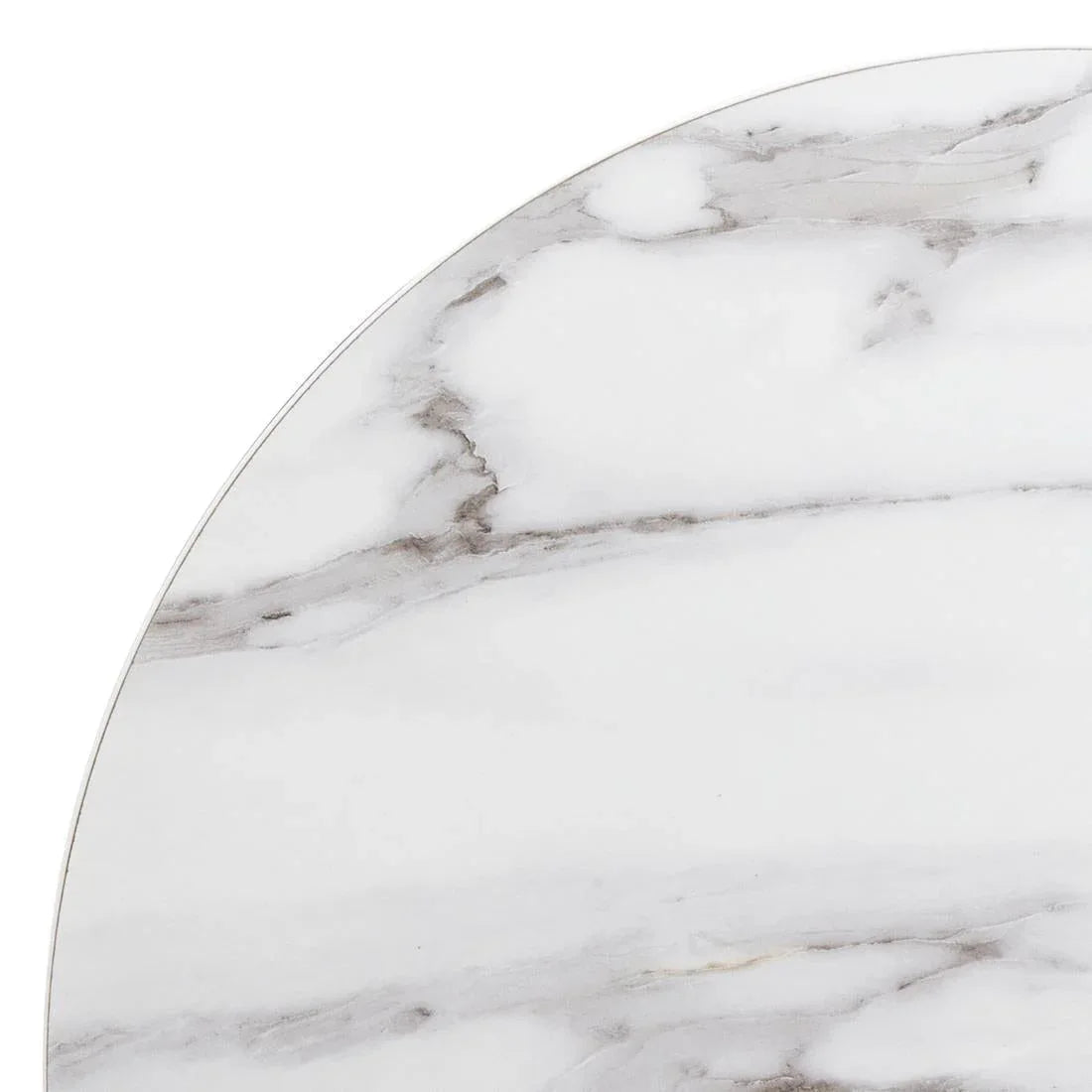 DT445 Bolero Pre-drilled Round Table Top Marble Effect 600mm - JD Catering Equipment Solutions Ltd