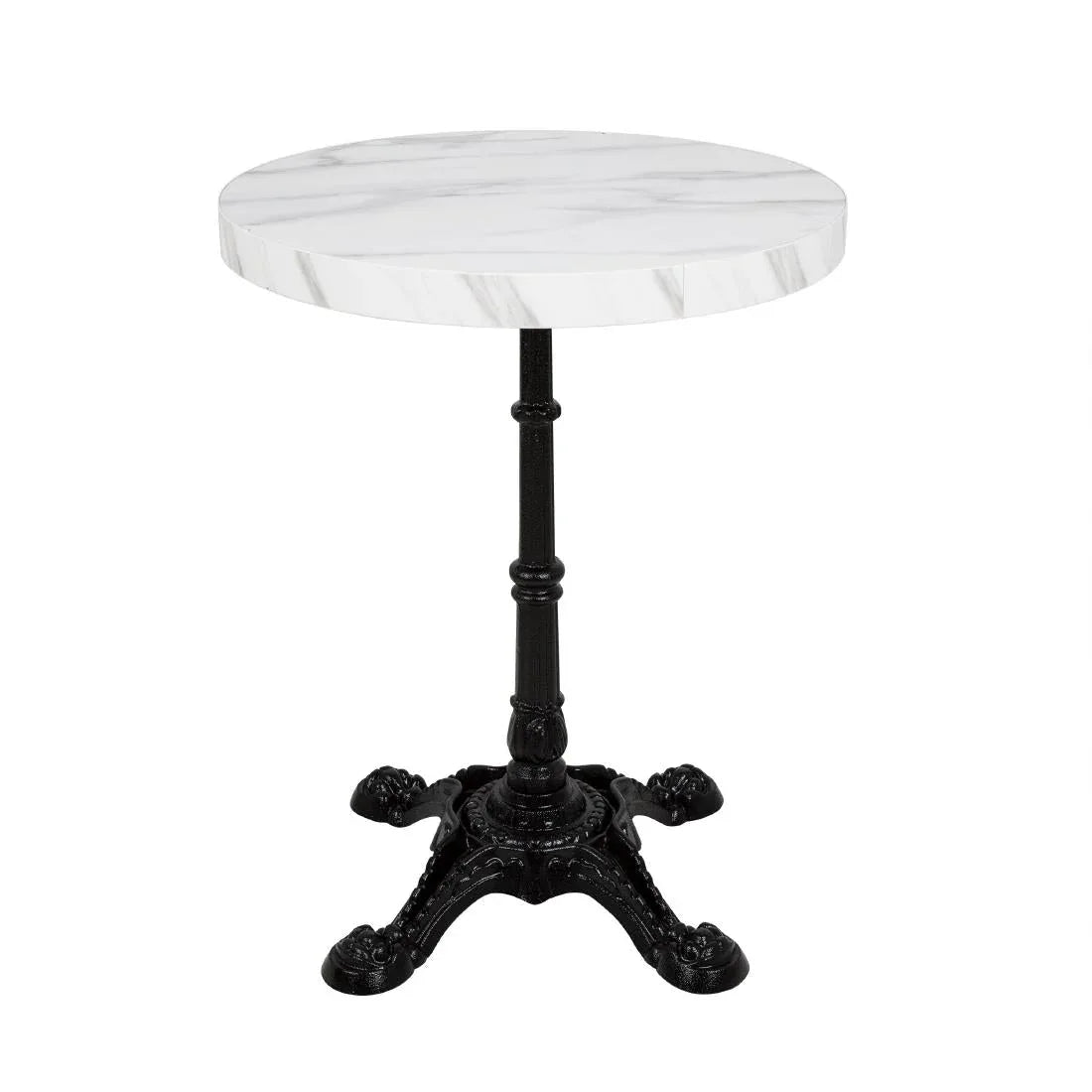 DT445 Bolero Pre-drilled Round Table Top Marble Effect 600mm - JD Catering Equipment Solutions Ltd