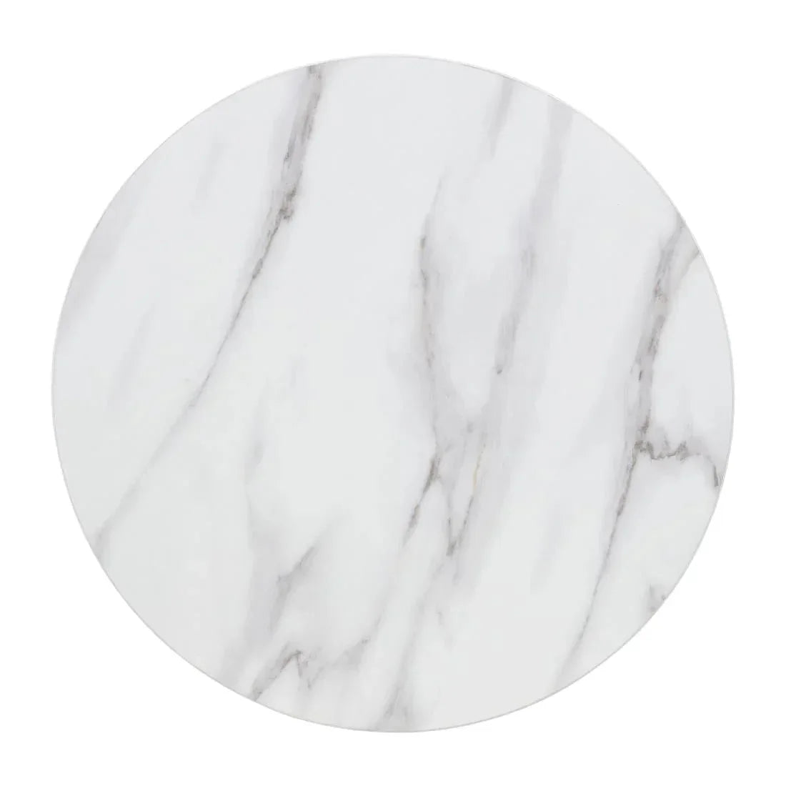 DT445 Bolero Pre-drilled Round Table Top Marble Effect 600mm - JD Catering Equipment Solutions Ltd