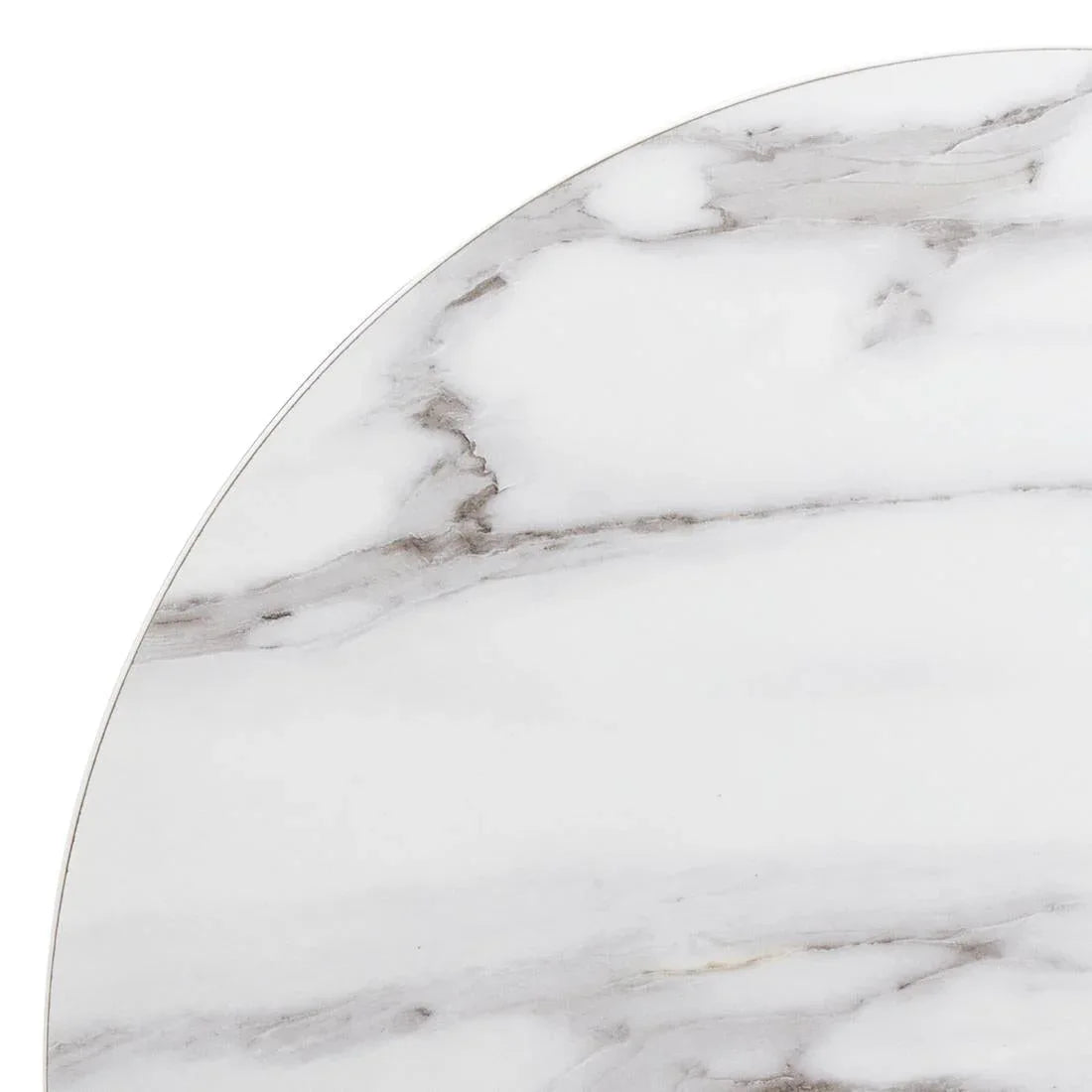 DT445 Bolero Pre-drilled Round Table Top Marble Effect 600mm - JD Catering Equipment Solutions Ltd