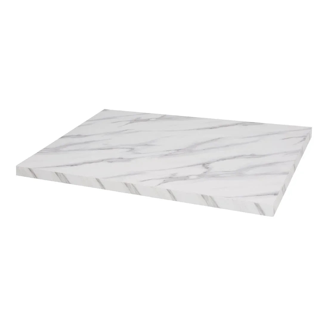 DT447 Bolero Pre-Drilled Rectangular Table Top Marble Effect 700mm - JD Catering Equipment Solutions Ltd