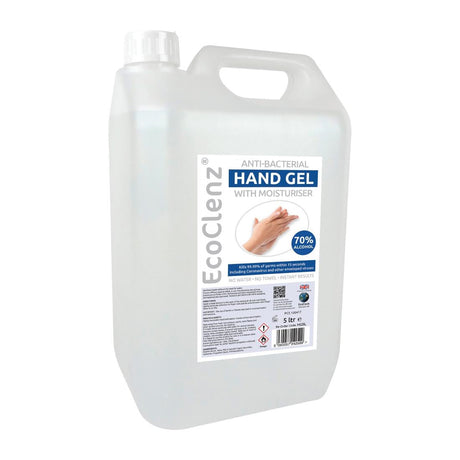 DT689 EcoTech EcoClenz Antibacterial 70% Alcohol Hand Sanitiser 5Ltr JD Catering Equipment Solutions Ltd