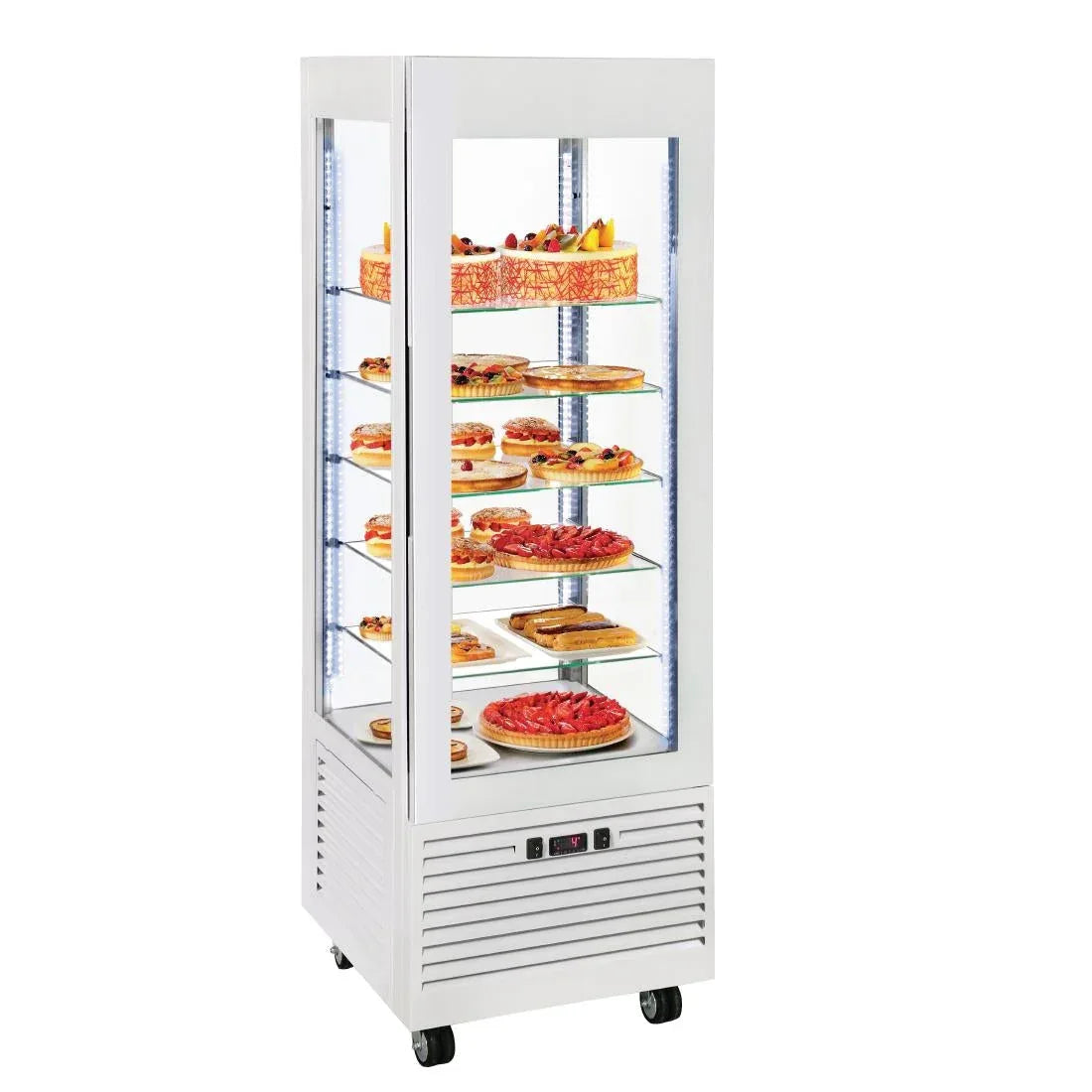 DT735 Roller Grill Display Fridge with Fixed Shelves White - JD Catering Equipment Solutions Ltd