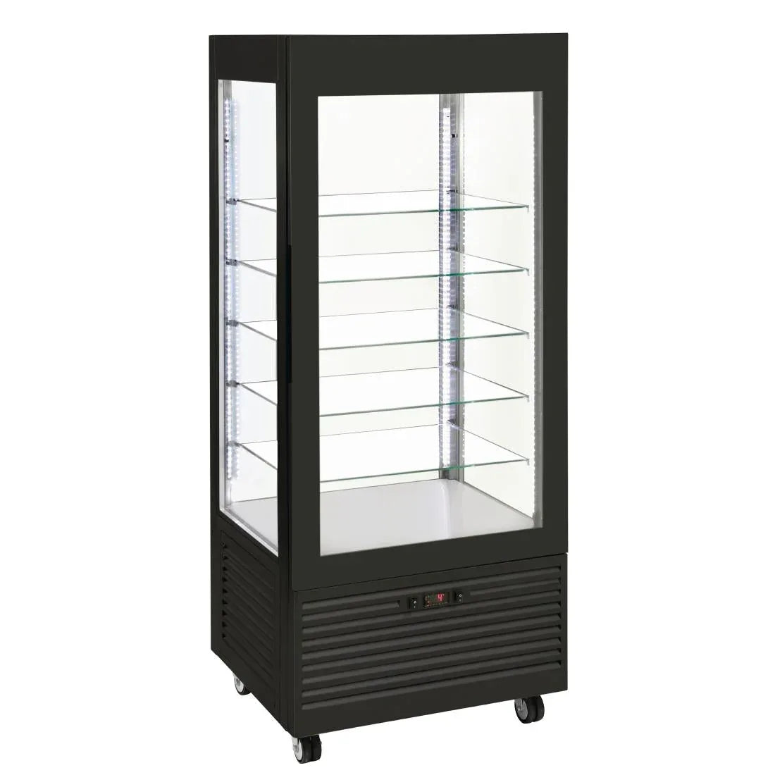 DT737 Roller Grill Display Fridge with Fixed Shelves Black - JD Catering Equipment Solutions Ltd