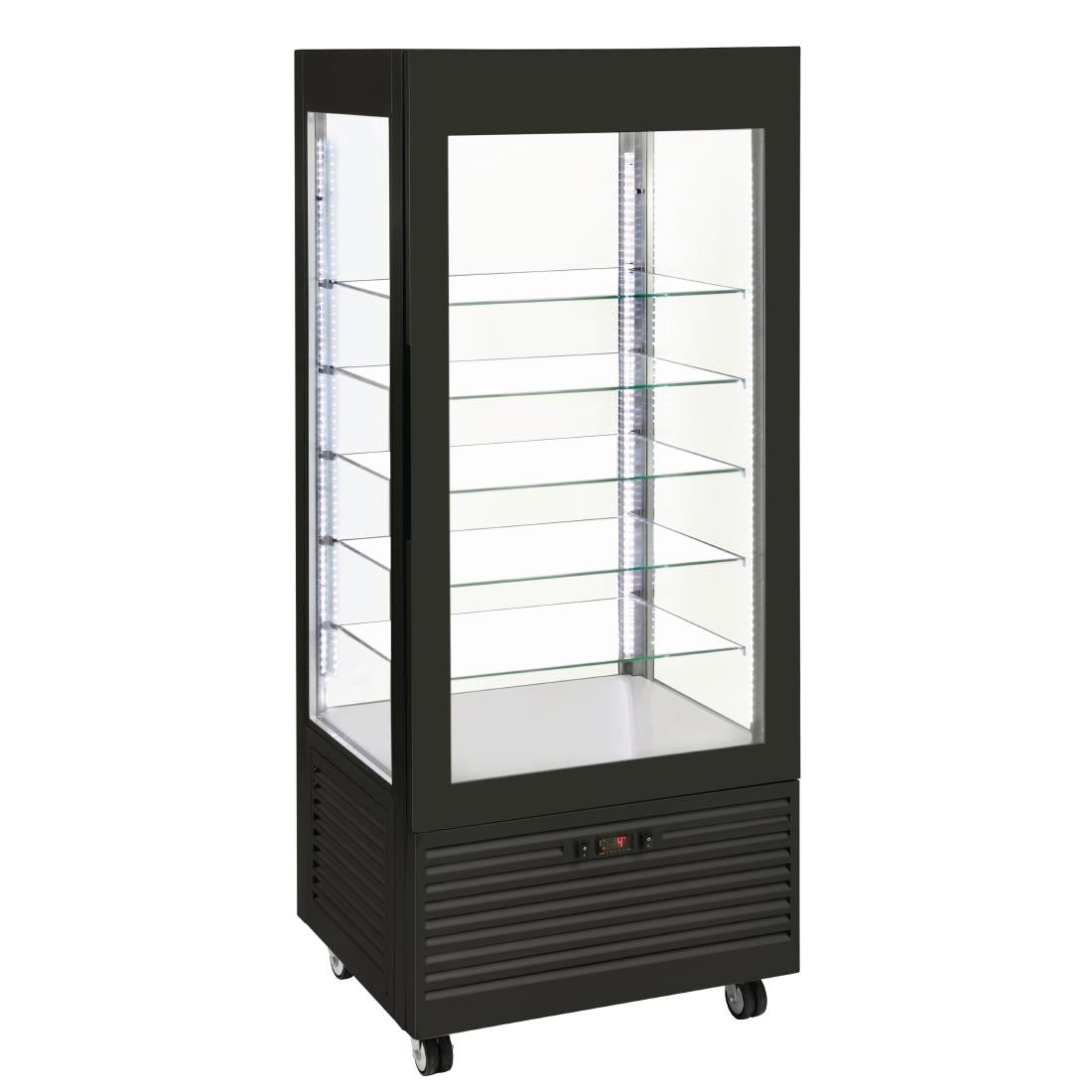 DT737 Roller Grill Display Fridge with Fixed Shelves Black JD Catering Equipment Solutions Ltd