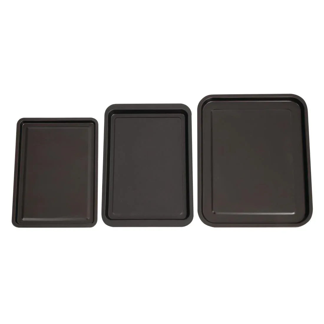 DW097 Nisbets Essentials Non Stick Baking Trays (Pack of 3) - JD Catering Equipment Solutions Ltd