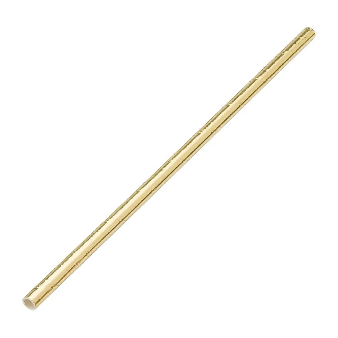 DW192 Utopia Biodegradable Paper Straws Gold (Pack of 250) - JD Catering Equipment Solutions Ltd