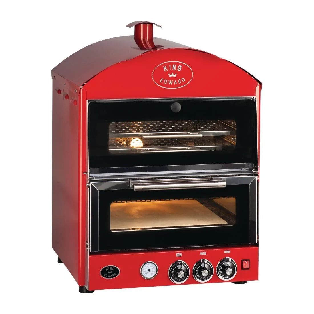 DW475 King Edward Pizza King Oven and Warmer PK1W/RED - JD Catering Equipment Solutions Ltd