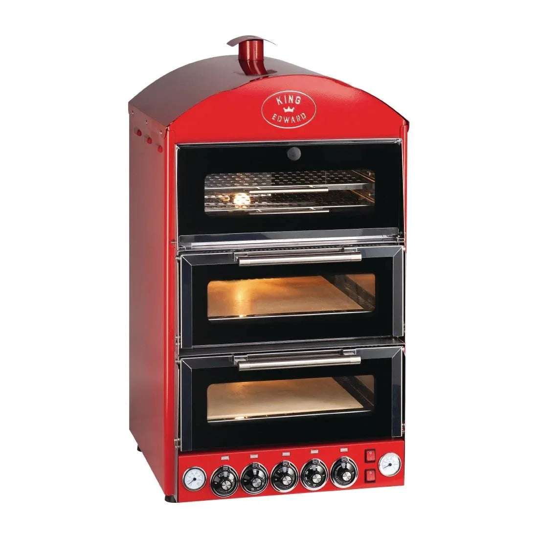 DW477 King Edward Pizza King Oven and Warmer PK2W/RED - JD Catering Equipment Solutions Ltd