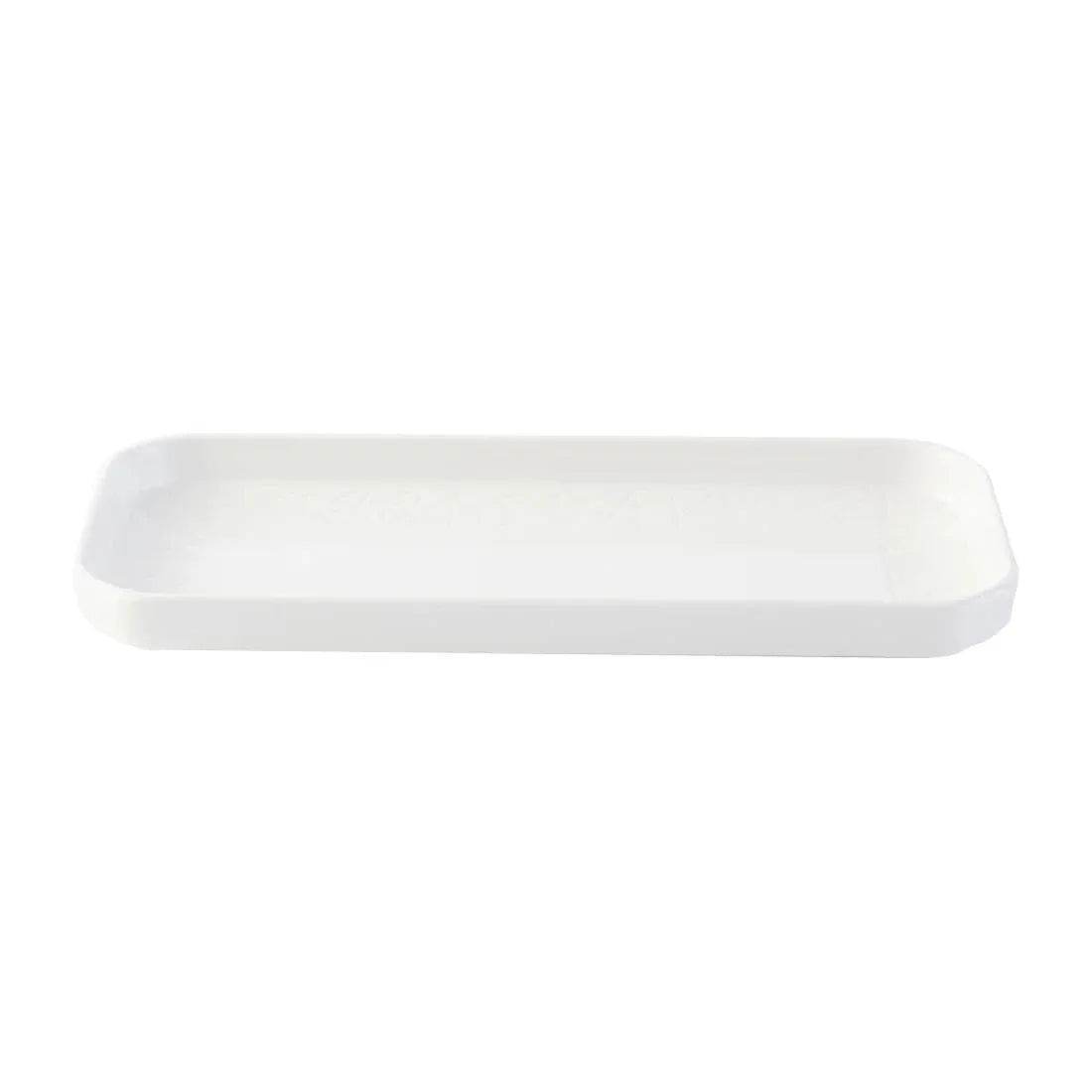 DX003 Churchill Alchemy Abstract White Deep Oblong Trays (Pack of 6) - JD Catering Equipment Solutions Ltd
