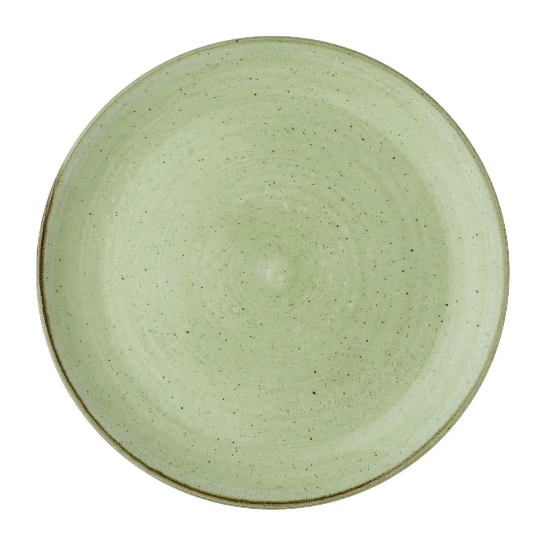 DX005 Churchill Stonecast Sage Green Coupe Plates (Pack of 12) - JD Catering Equipment Solutions Ltd
