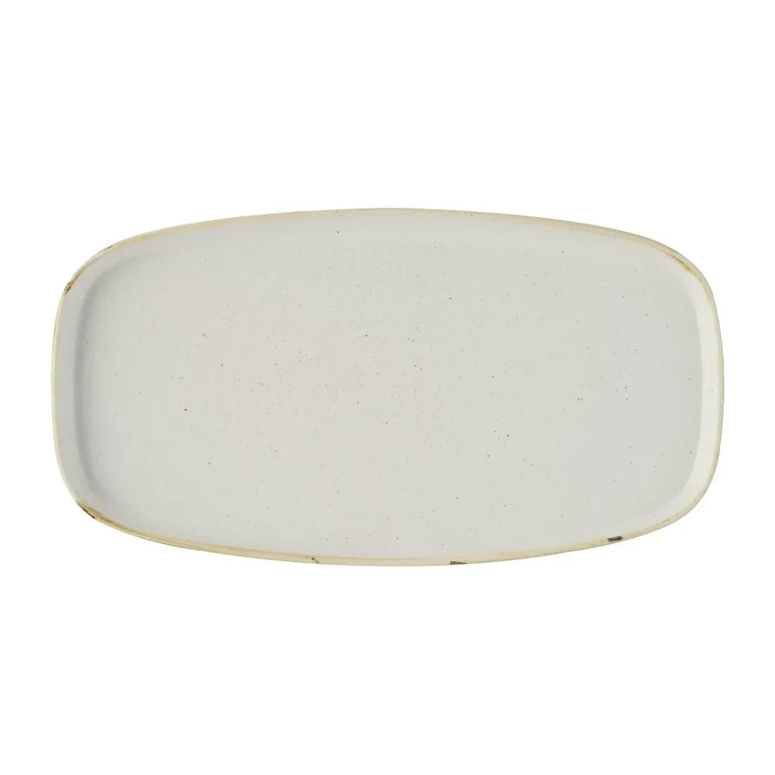 DX021 Churchill Stonecast Barley White Chefs Walled Oblong Plates (Pack of 6) - JD Catering Equipment Solutions Ltd