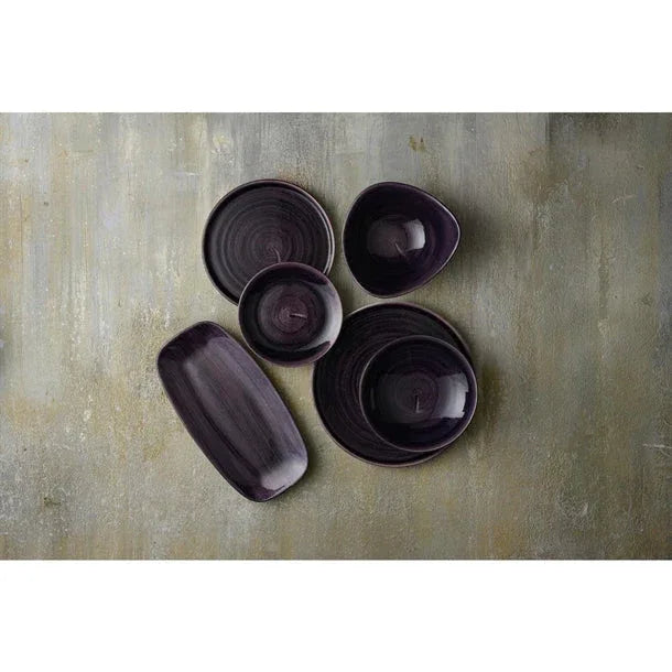 DX058 Churchill Stonecast Patina Deep Purple Coupe Plates (Pack of 12) - JD Catering Equipment Solutions Ltd