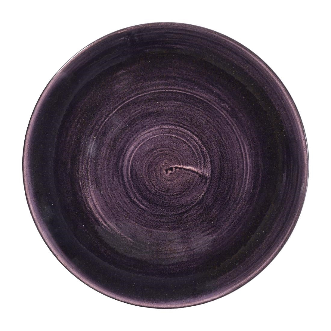 DX058 Churchill Stonecast Patina Deep Purple Coupe Plates (Pack of 12) JD Catering Equipment Solutions Ltd