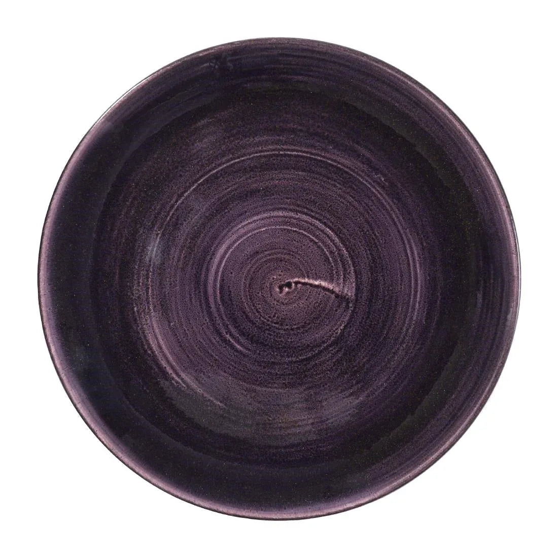 DX058 Churchill Stonecast Patina Deep Purple Coupe Plates (Pack of 12) - JD Catering Equipment Solutions Ltd