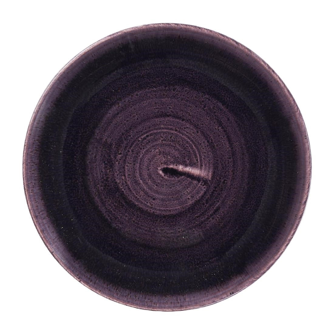 DX061 Churchill Stonecast Patina Deep Purple Coupe Plates (Pack of 12) JD Catering Equipment Solutions Ltd