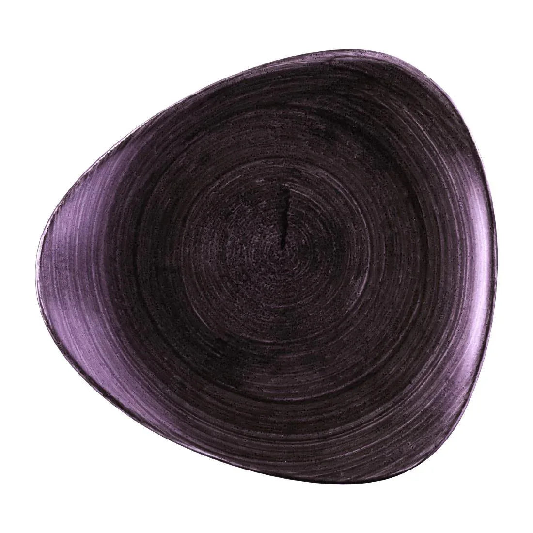 DX065 Churchill Stonecast Patina Deep Purple Triangle Plates (Pack of 12) - JD Catering Equipment Solutions Ltd