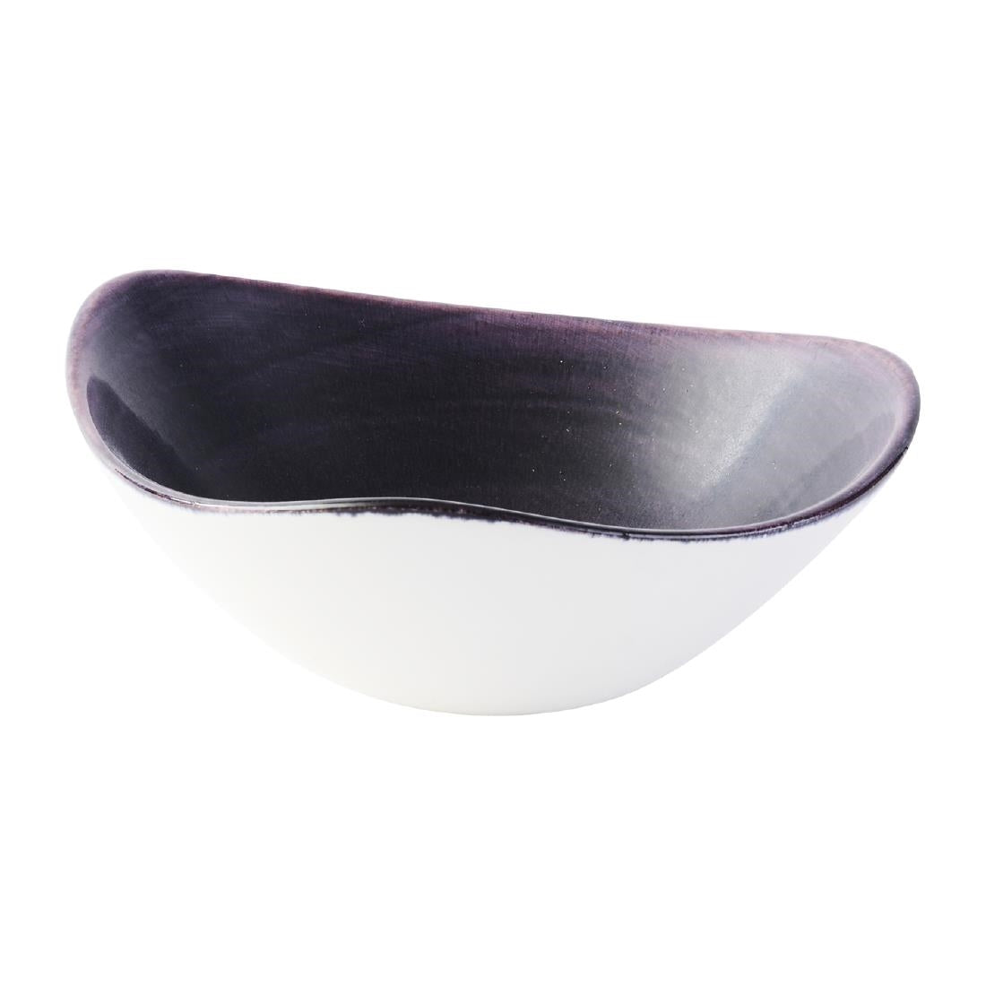 DX066 Churchill Stonecast Patina Deep Purple Triangle Bowls (Pack of 12) JD Catering Equipment Solutions Ltd