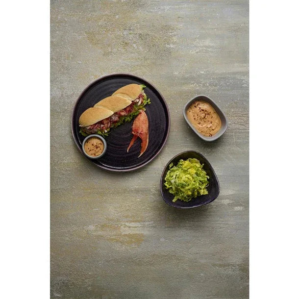 DX067 Churchill Stonecast Patina Deep Purple Triangle Bowls (Pack of 12) - JD Catering Equipment Solutions Ltd