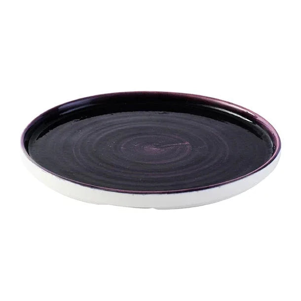 DX069 Churchill Stonecast Patina Deep Purple Walled Plates (Pack of 6) - JD Catering Equipment Solutions Ltd