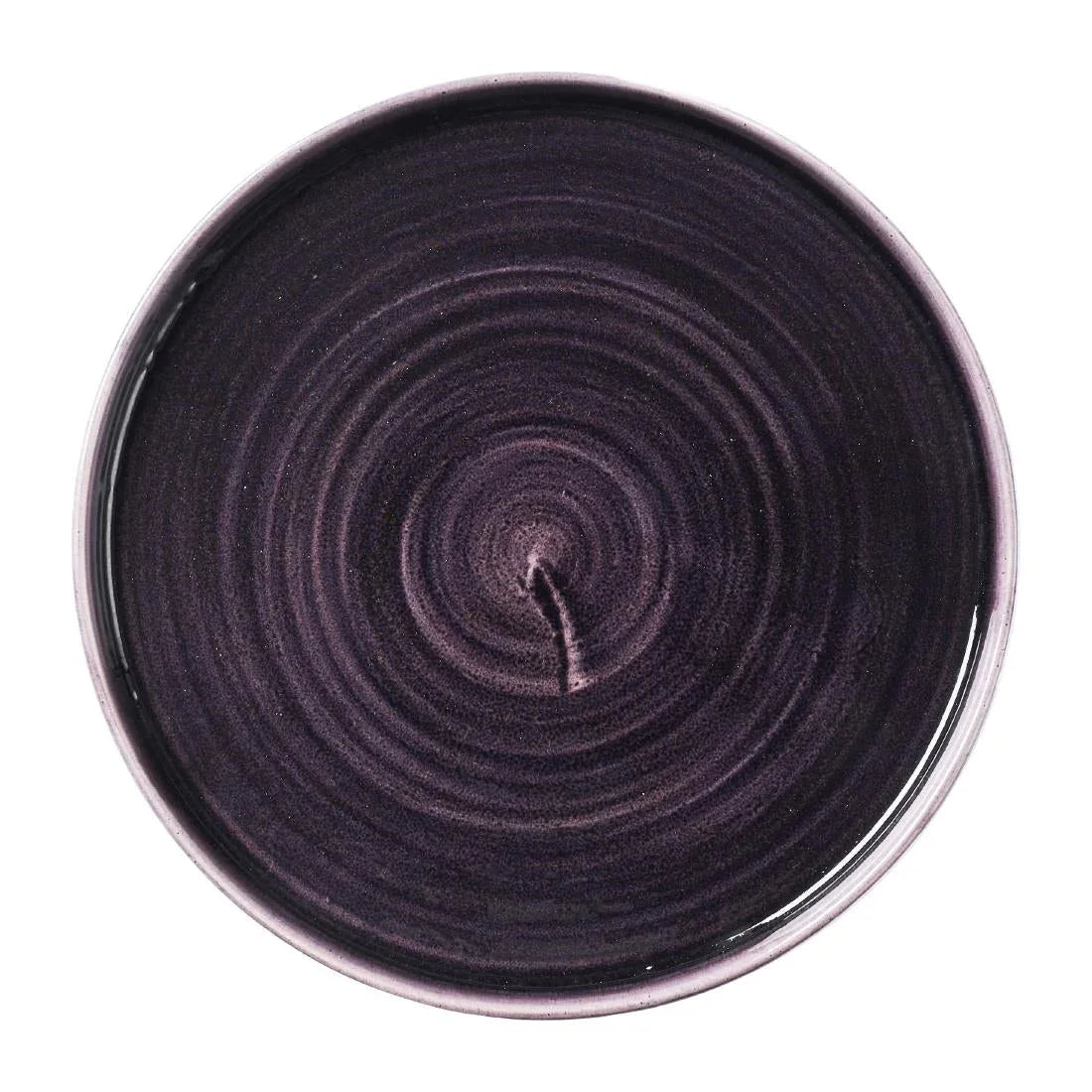 DX069 Churchill Stonecast Patina Deep Purple Walled Plates (Pack of 6) - JD Catering Equipment Solutions Ltd