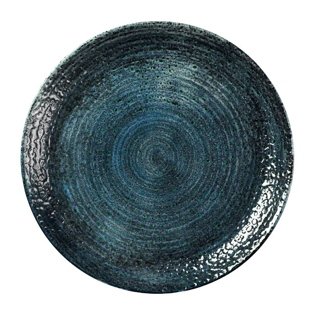 DX083 Churchill Homespun Chroma Blue Coupe Plates 290mm (Pack of 12) - JD Catering Equipment Solutions Ltd