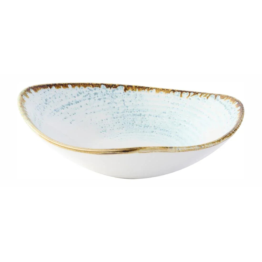 DX100 Churchill Homespun Accents Aquamarine Triangle Bowls (Pack of 12) - JD Catering Equipment Solutions Ltd