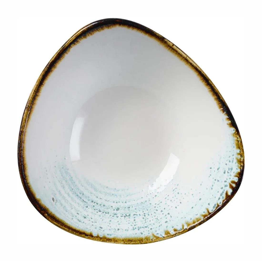 DX101 Churchill Homespun Accents Aquamarine Triangle Bowls (Pack of 12) - JD Catering Equipment Solutions Ltd