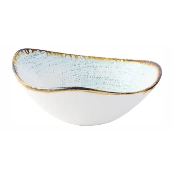 DX101 Churchill Homespun Accents Aquamarine Triangle Bowls (Pack of 12) - JD Catering Equipment Solutions Ltd