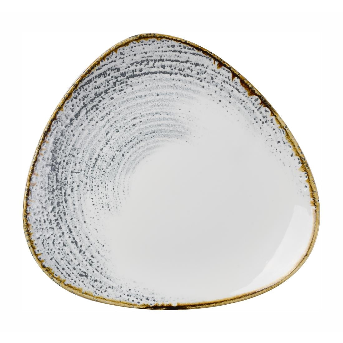 DX102 Churchill Homespun Accents Grey Triangle Plates (Pack of 12) JD Catering Equipment Solutions Ltd