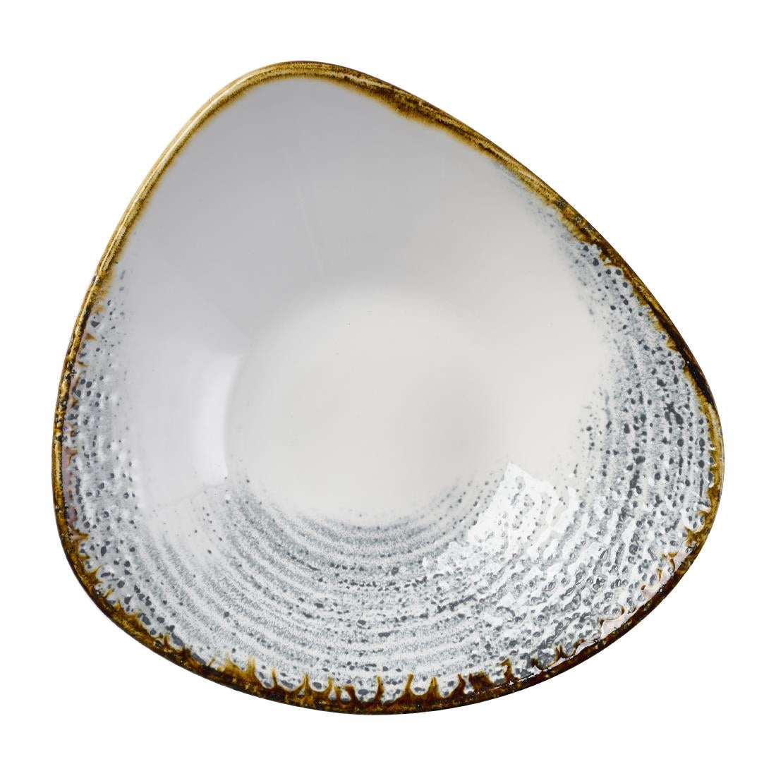 DX105 Churchill Homespun Accents Grey Triangle Bowls (Pack of 12) JD Catering Equipment Solutions Ltd