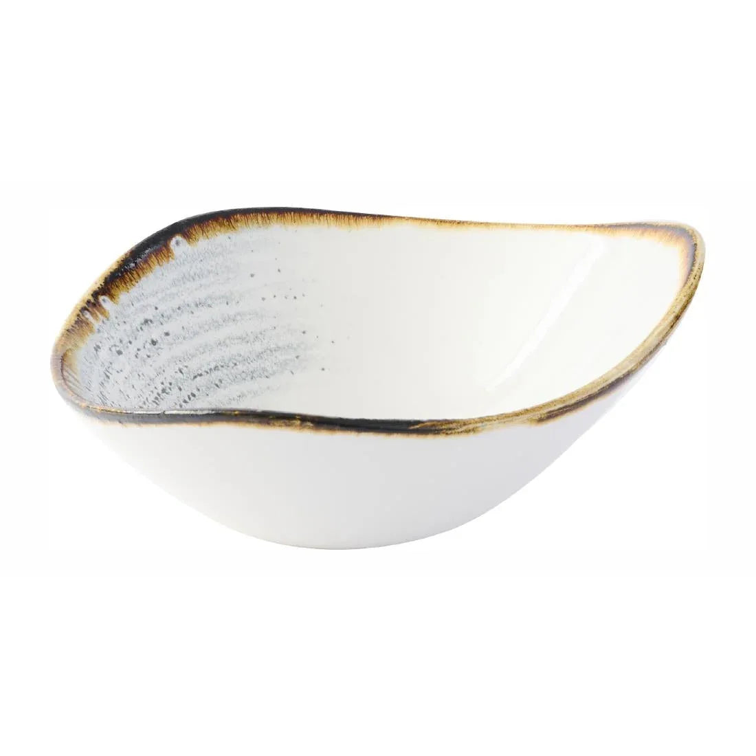 DX106 Churchill Homespun Accents Grey Triangle Bowls (Pack of 12) - JD Catering Equipment Solutions Ltd