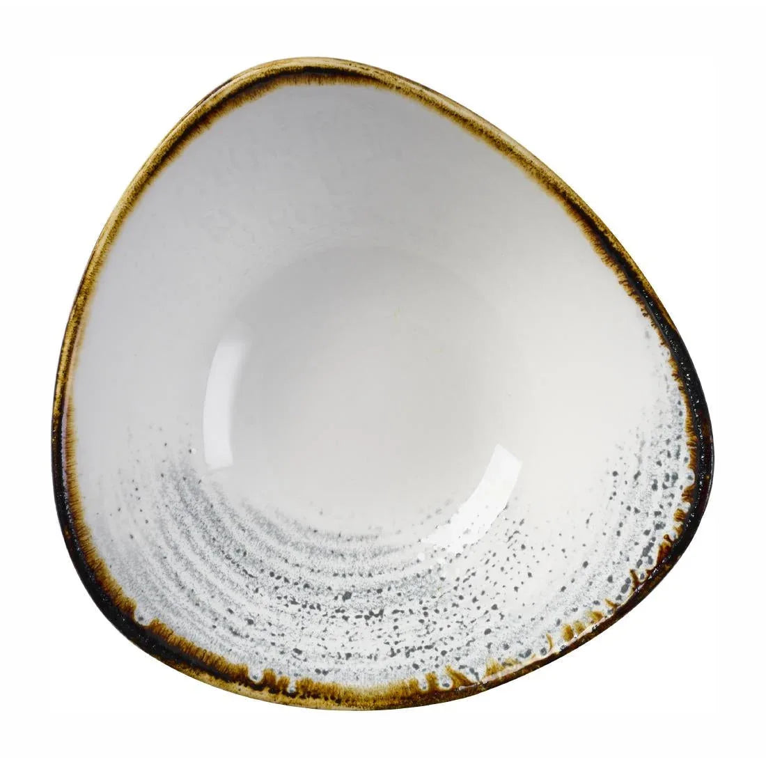 DX106 Churchill Homespun Accents Grey Triangle Bowls (Pack of 12) - JD Catering Equipment Solutions Ltd
