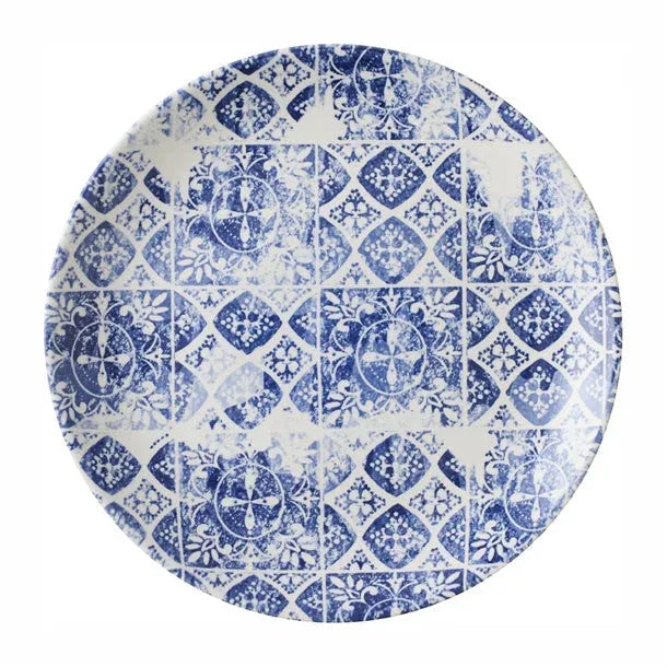 DX149 Churchill The Makers Collection Coupe Plates Porto Blue (Pack of 12) - JD Catering Equipment Solutions Ltd