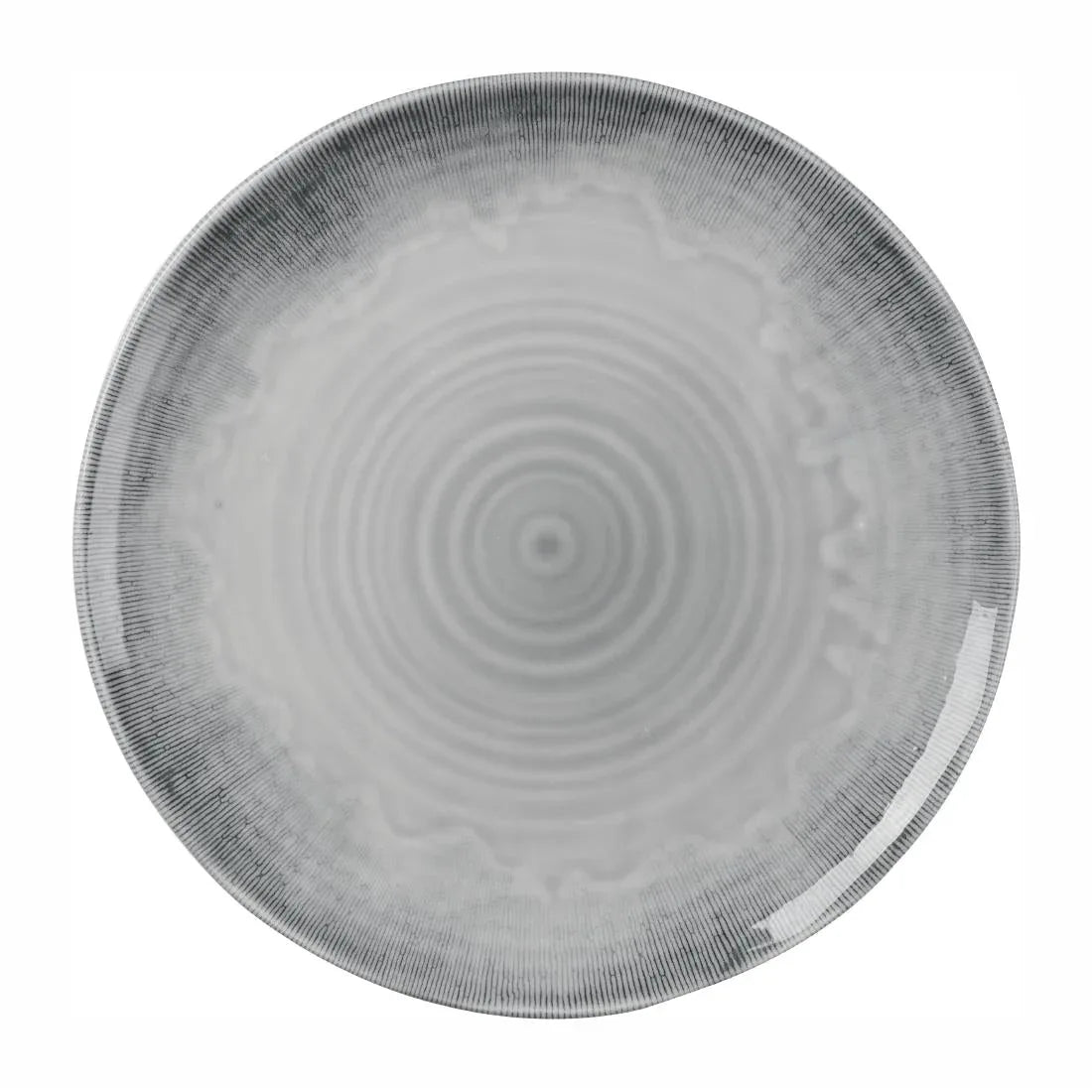 DX155 Churchill Harvest Flux Organic Coupe Plates Grey (Pack of 12) - JD Catering Equipment Solutions Ltd