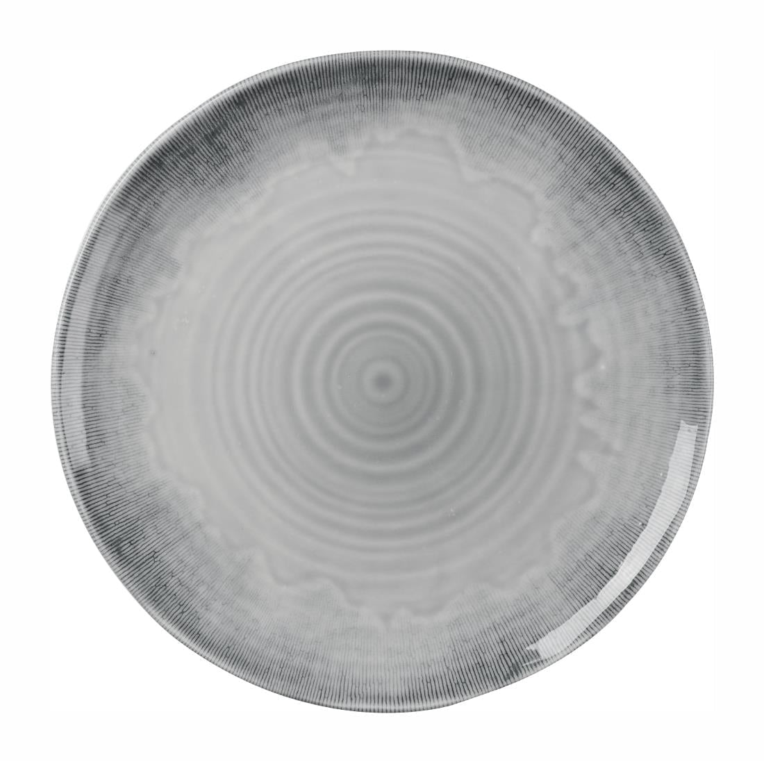 DX155 Churchill Harvest Flux Organic Coupe Plates Grey (Pack of 12) JD Catering Equipment Solutions Ltd