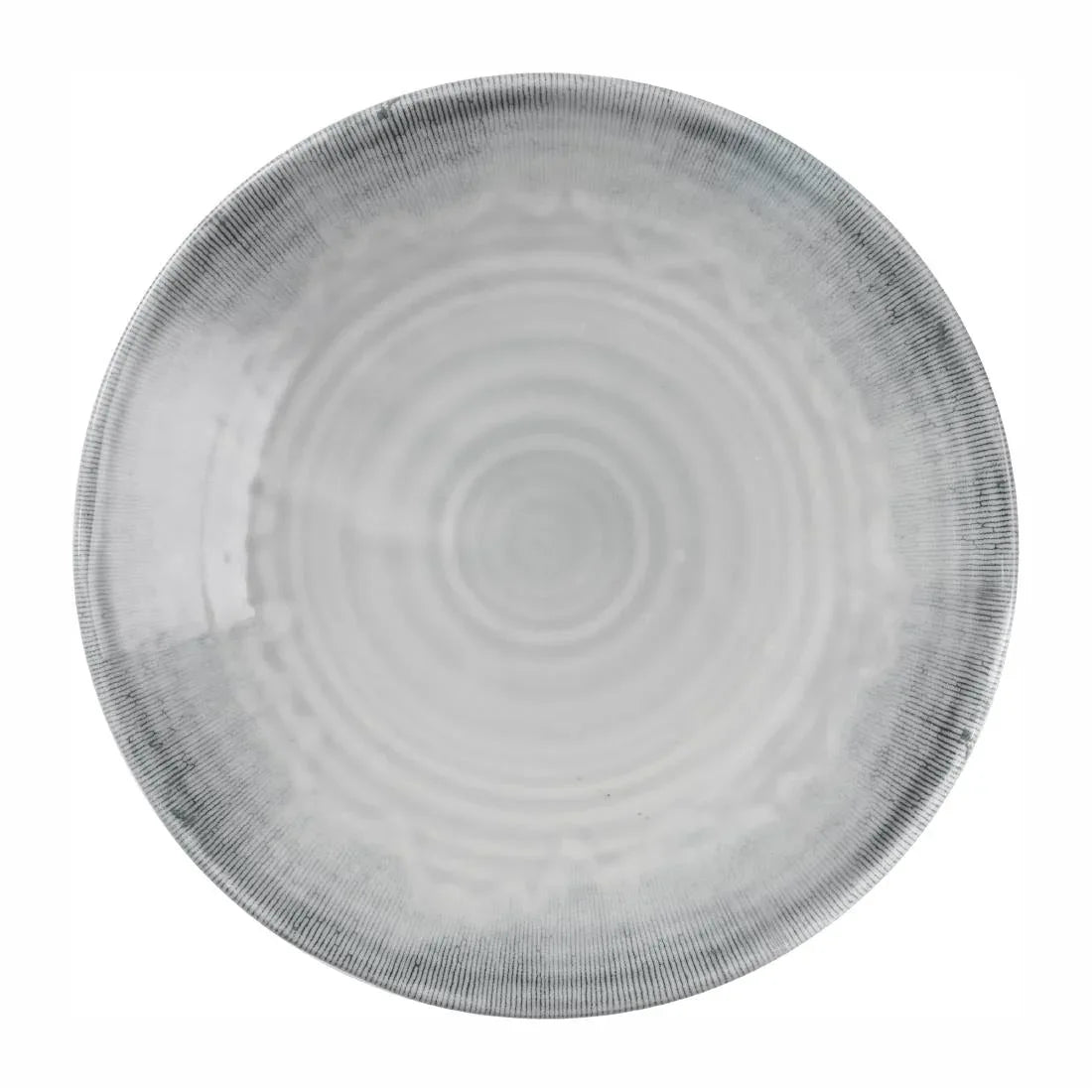 DX158 Churchill Harvest Flux Organic Coupe Plates Grey (Pack of 12) - JD Catering Equipment Solutions Ltd
