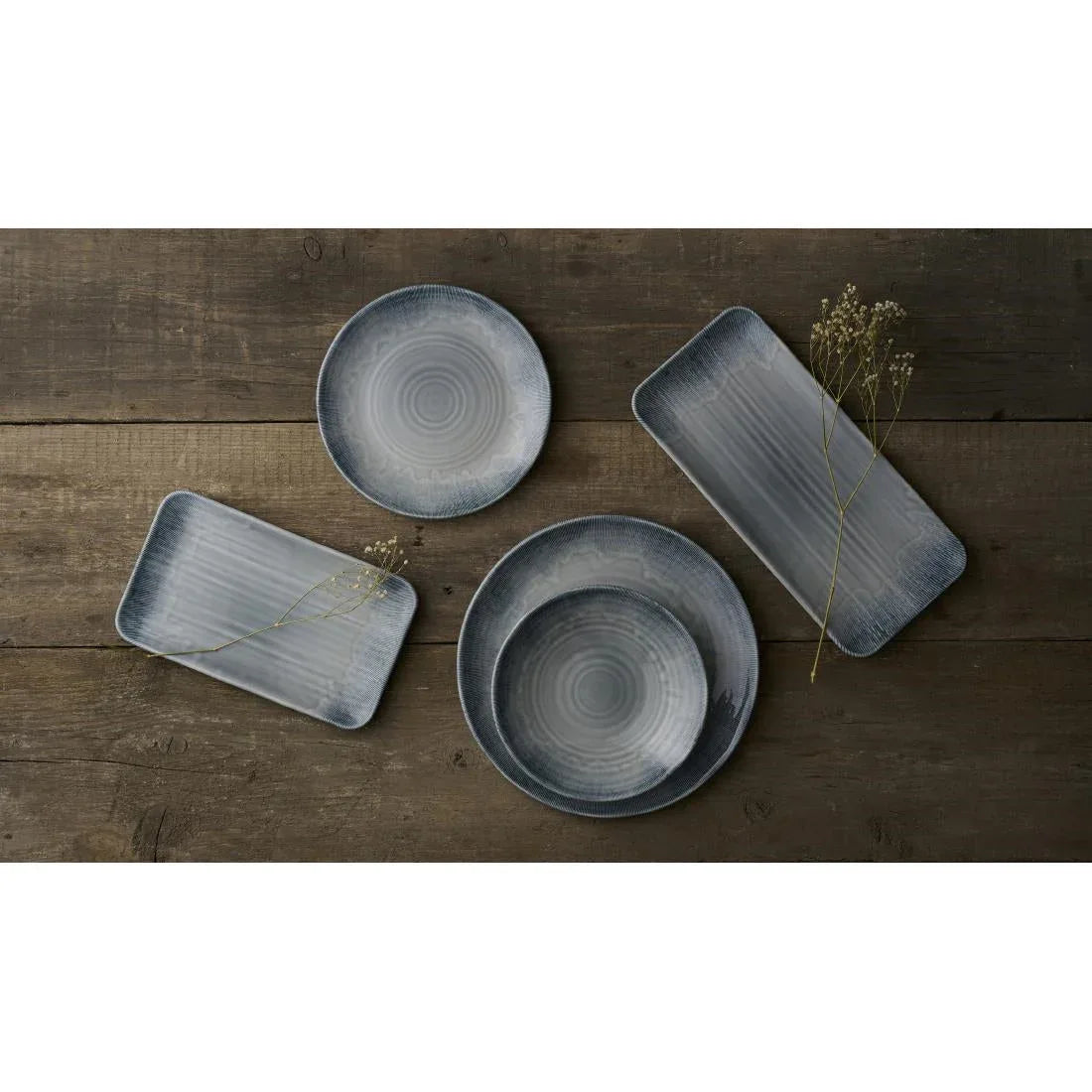 DX159 Churchill Harvest Flux Organic Coupe Bowls Grey (Pack of 12) - JD Catering Equipment Solutions Ltd