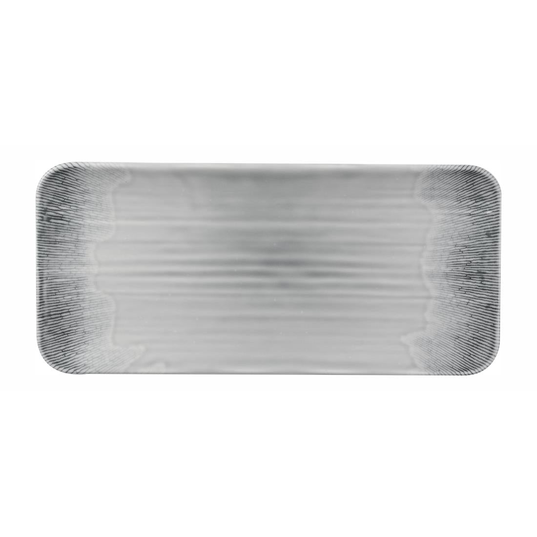 DX163 Churchill Harvest Flux Grey Organic Rectangular Platters (Pack of 12) JD Catering Equipment Solutions Ltd